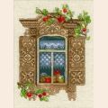 Набор для вышивания нитками РИОЛИС "Окошко в Малиновку" 