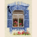 Набор для вышивания нитками РИОЛИС "Окошко в Птичное" 