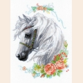 Набор для вышивания нитками РИОЛИС "Белогривая лошадка" 