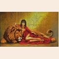 Набор для вышивания бисером MAGIK CRAFT "Клеопатра и лев" 