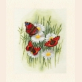 Набор для вышивания крестом Золотое Руно "Волшебные бабочки" 