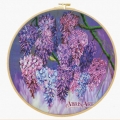 Набор для вышивания бисером АБРИС АРТ "Глициния" 