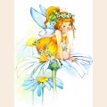Схема для вышивания бисером МАТРЕНИН ПОСАД 28х34 "Фея Ромашка"