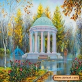 Схема для вышивания бисером АБРИС АРТ "Осенний парк"