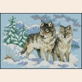 Набор для вышивания нитками DIMENSIONS "Пара волков"