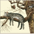 Набор для вышивания нитками DIMENSIONS "Кот на дереве"