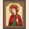 Набор для вышивания бисером АБРИС АРТ "Св.Устина (Устинья)"