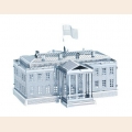 Объемная металлическая 3D модель White House 7,5х6,8х5,9см 	