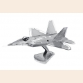 Объемная металлическая 3D модель F-22 Raptor 9,3х6,1х3,9см 	
