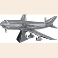 Объемная металлическая 3D модель Boeing 747 10,5х8,1х5см