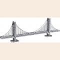 Объемная металлическая 3D модель 1 Golden Gate Bridge 14,6х1,2х4,5см