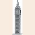 Объемная металлическая 3D модель Big Ben 2,8х2,8х12см