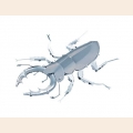 Объемная металлическая 3D модель Stag Beetle 8,5х8х1