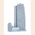 Объемная металлическая 3D модель 30 Rockefeller Plaza 5,9х2,5х9,5см