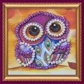 Набор для вышивания с магнитом АБРИС АРТ "Совушка-1"