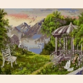 Набор алмазной живописи ИМПЕРИЯ БИСЕРА "Беседка в горах" 