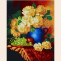 Набор алмазной живописи ИМПЕРИЯ БИСЕРА "Желтые розы" 