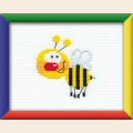 Набор для вышивания нитками РИОЛИС "Пчёлка"