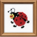 Набор для вышивания в смешанной технике РИОЛИС "Божья коровка"