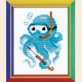 Набор для вышивания нитками РИОЛИС "Осьминожка"