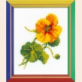 Набор для вышивания нитками РИОЛИС "Настурция"