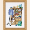Набор для вышивания в смешанной технике РИОЛИС "Шкафчик для мальчика"