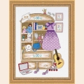 Набор для вышивания в смешанной технике РИОЛИС "Шкафчик для девочки"