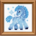 Набор для вышивания в смешанной технике РИОЛИС "Ледяная лошадка"