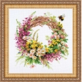 Набор для вышивания нитками РИОЛИС "Венок с иван-чаем"
