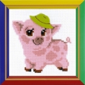 Набор для вышивания нитками РИОЛИС "Поросенок"