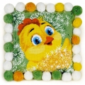 Набор для вышивания нитками РИОЛИС Подушка "Цыпленок"