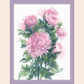 Набор для вышивания нитками РИОЛИС "Букет хризантем"