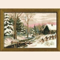 Набор для вышивания нитками РИОЛИС "Зимняя сказка"