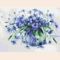 Набор для рисования алмазными камнями БЕЛОСНЕЖКА "Василёчки-васильки" 