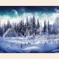 Набор алмазной живописи ИМПЕРИЯ БИСЕРА "Зимний лес"  