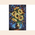 Набор для рисования алмазными камнями БЕЛОСНЕЖКА "Ночные подсолнухи" 