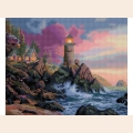 Набор для рисования алмазными камнями БЕЛОСНЕЖКА "Маяк на утесе"