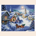 Набор для рисования алмазными камнями БЕЛОСНЕЖКА "Зимнее раздолье" 