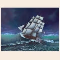 Алмазная вышивка камнями АЛМАЗНАЯ ЖИВОПИСЬ «Во время шторма" 55х41см 