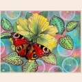 Алмазная вышивка камнями АЛМАЗНАЯ ЖИВОПИСЬ «Бабочка" 39х51см 