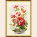 Набор для вышивания в смешанной технике РИОЛИС "Герань"