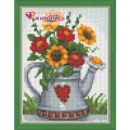 Алмазная вышивка камнями АЛМАЗНАЯ ЖИВОПИСЬ "Лейка с цветами"