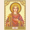Схема для вышивания бисером АБРИС АРТ "Святая Ирина"