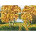 Алмазная мозаика ПАУТИНКА "Осенний день"