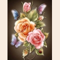 Набор алмазной живописи ИМПЕРИЯ БИСЕРА "Розы" 