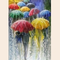 Набор алмазной живописи с подрамником ИМПЕРИЯ БИСЕРА "Цветные зонтики"