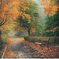 Алмазная вышивка камнями АЛМАЗНАЯ ЖИВОПИСЬ «Осенью в парке"