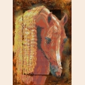 Схема для вышивания бисером КАРТИНЫ БИСЕРОМ "Рыжий конь"