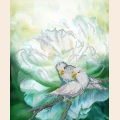 Схема для вышивания бисером КАРТИНЫ БИСЕРОМ "Белые попугаи"