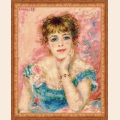 Набор для вышивания нитками РИОЛИС "Портрет Жанны Самари" по мотивам картины Пьера Огюста Ренуара
